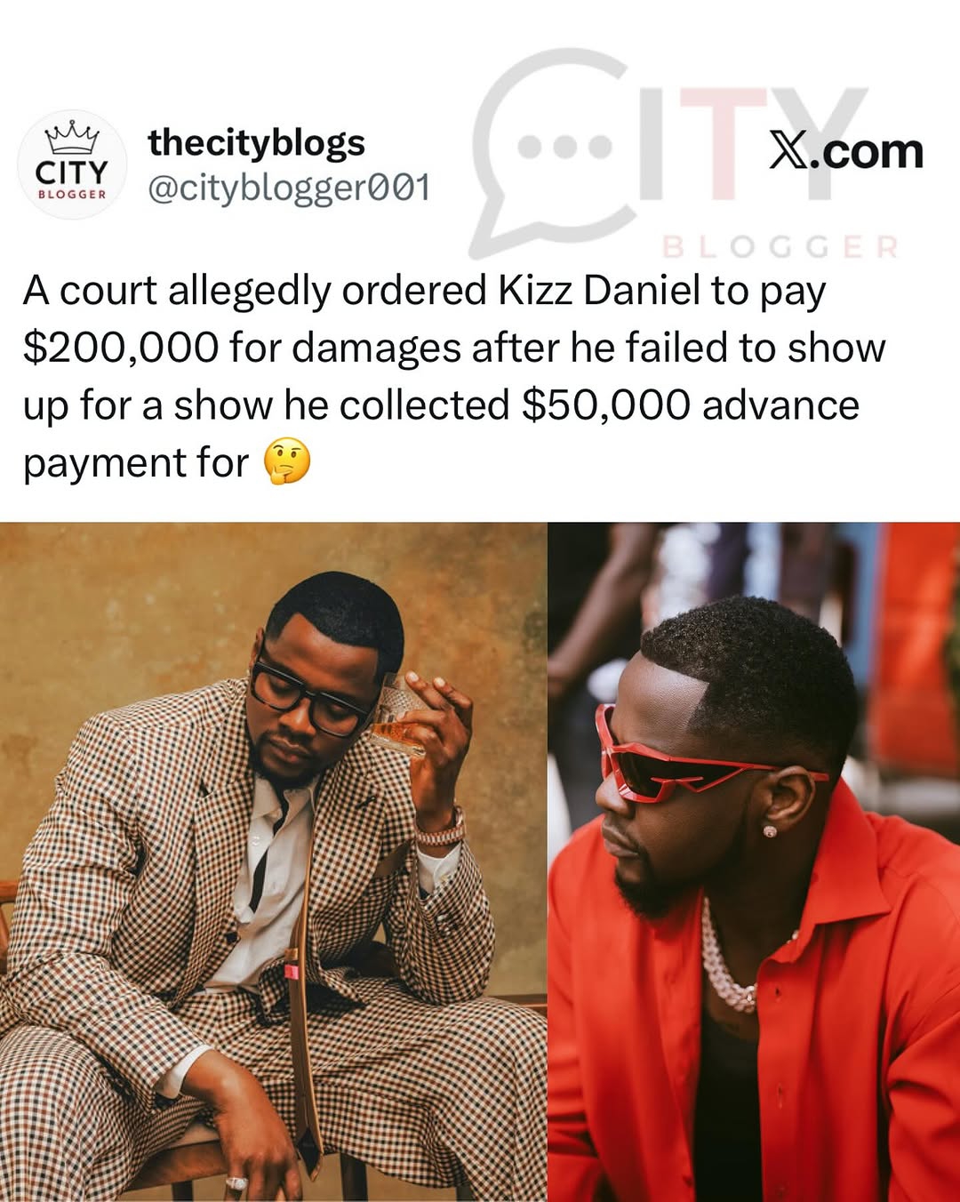 Court Reportedly Orders Kizz Daniel to Pay $200,000 for Breach of Contract