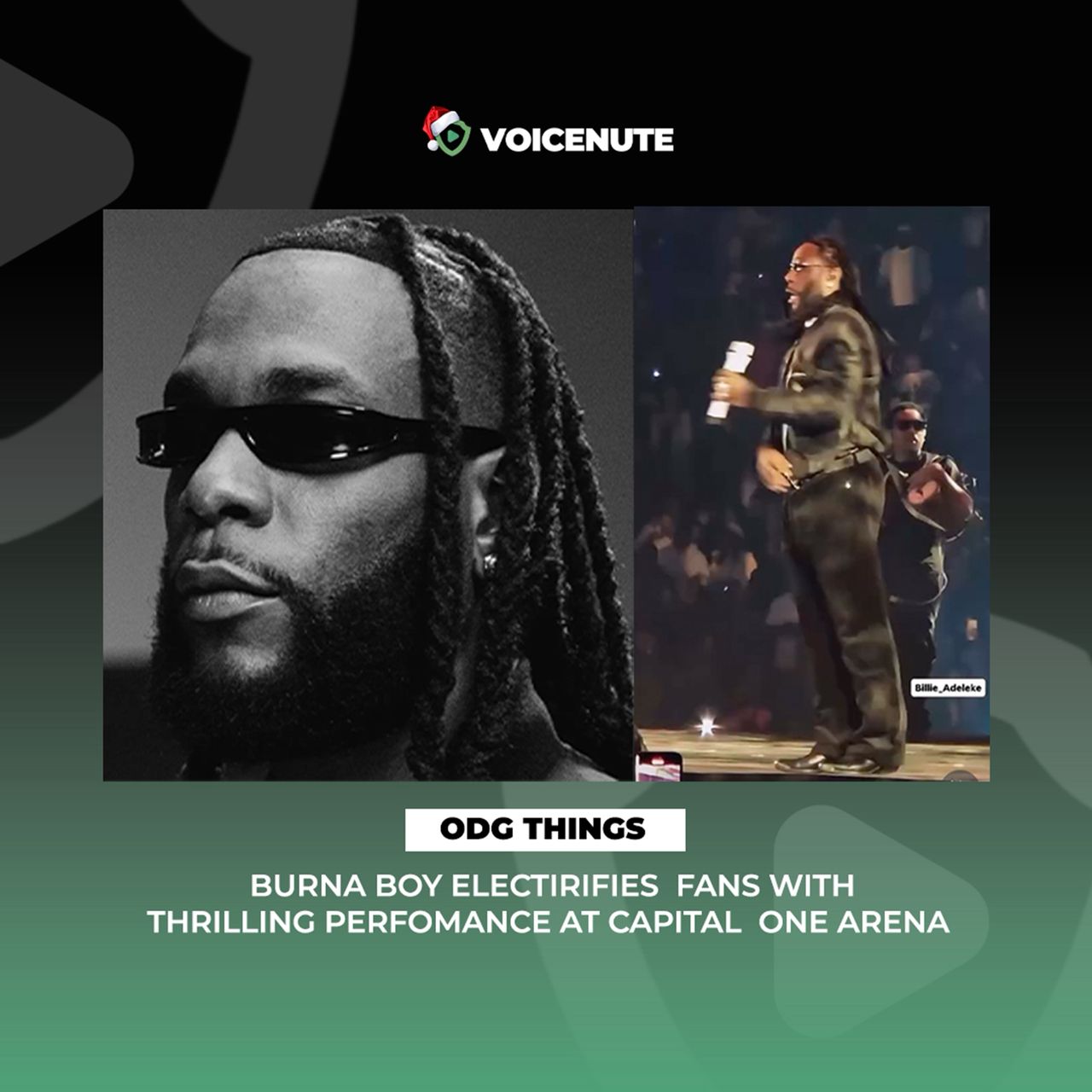 Burna Boy Lights Up Capital One Arena With Grand Entrance